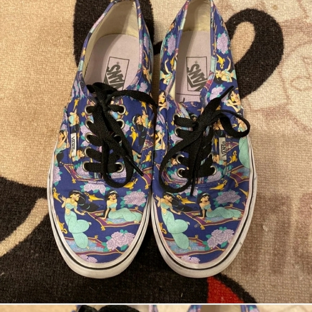 Disney Aladdin jasmine vans shoes w9.5
